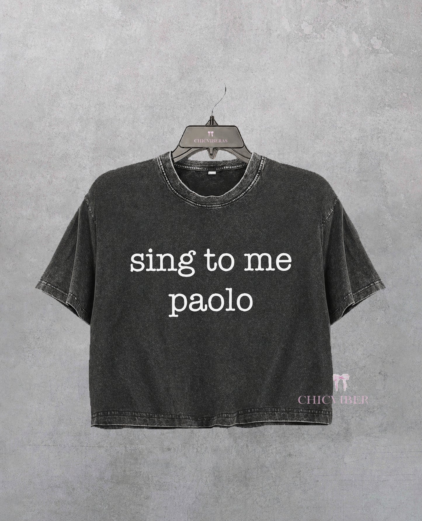 Sing to me paolo lizzie mcguire Crop Shirt