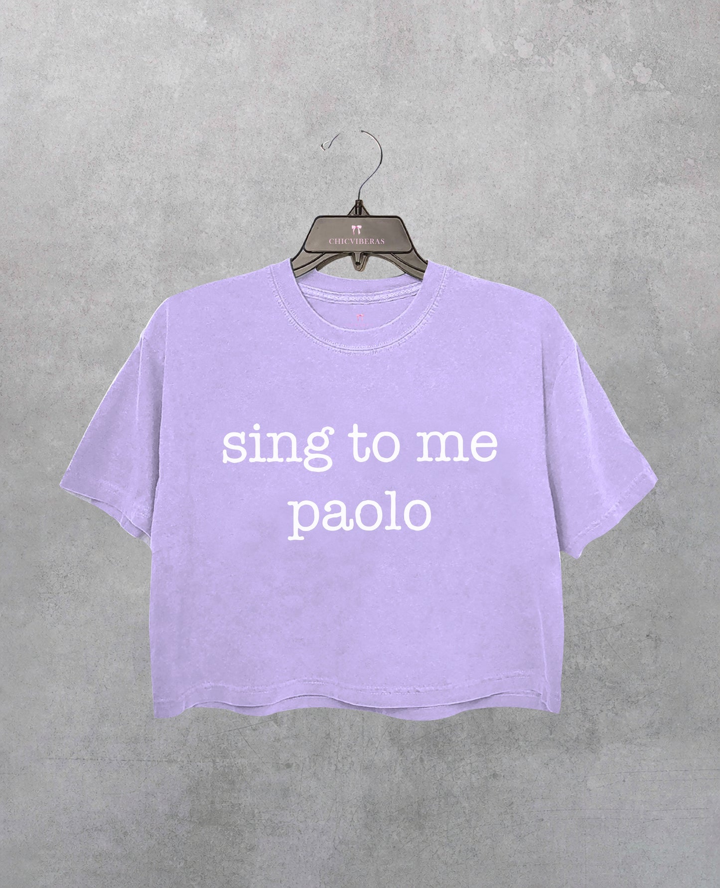 Sing to me paolo lizzie mcguire Crop Shirt