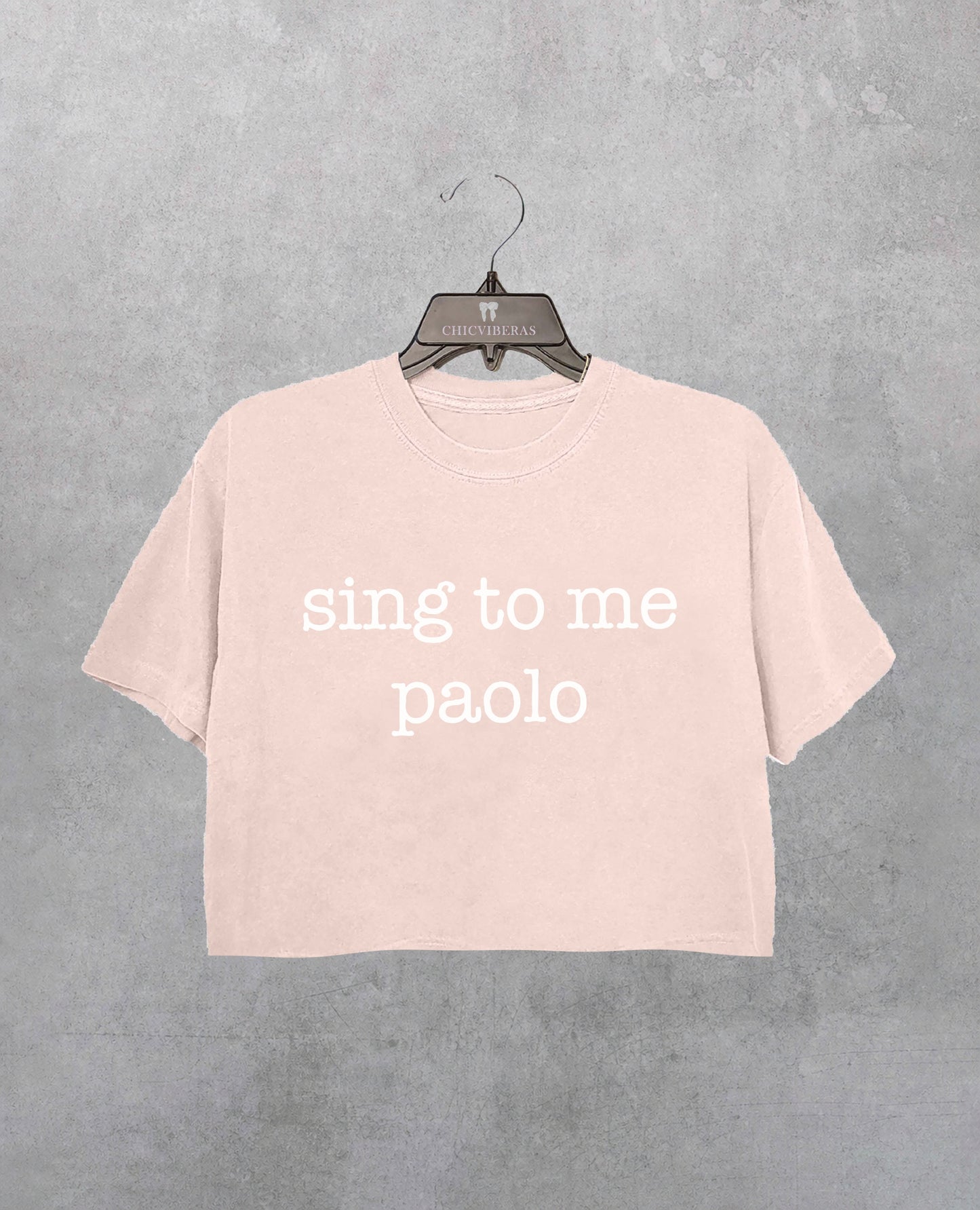 Sing to me paolo lizzie mcguire Crop Shirt