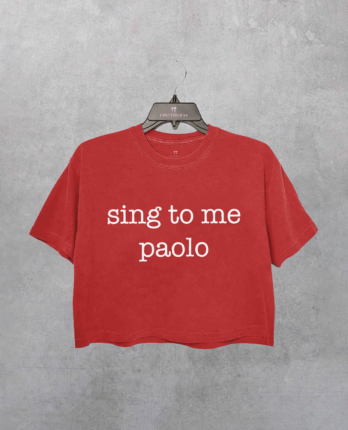Sing to me paolo lizzie mcguire Crop Shirt