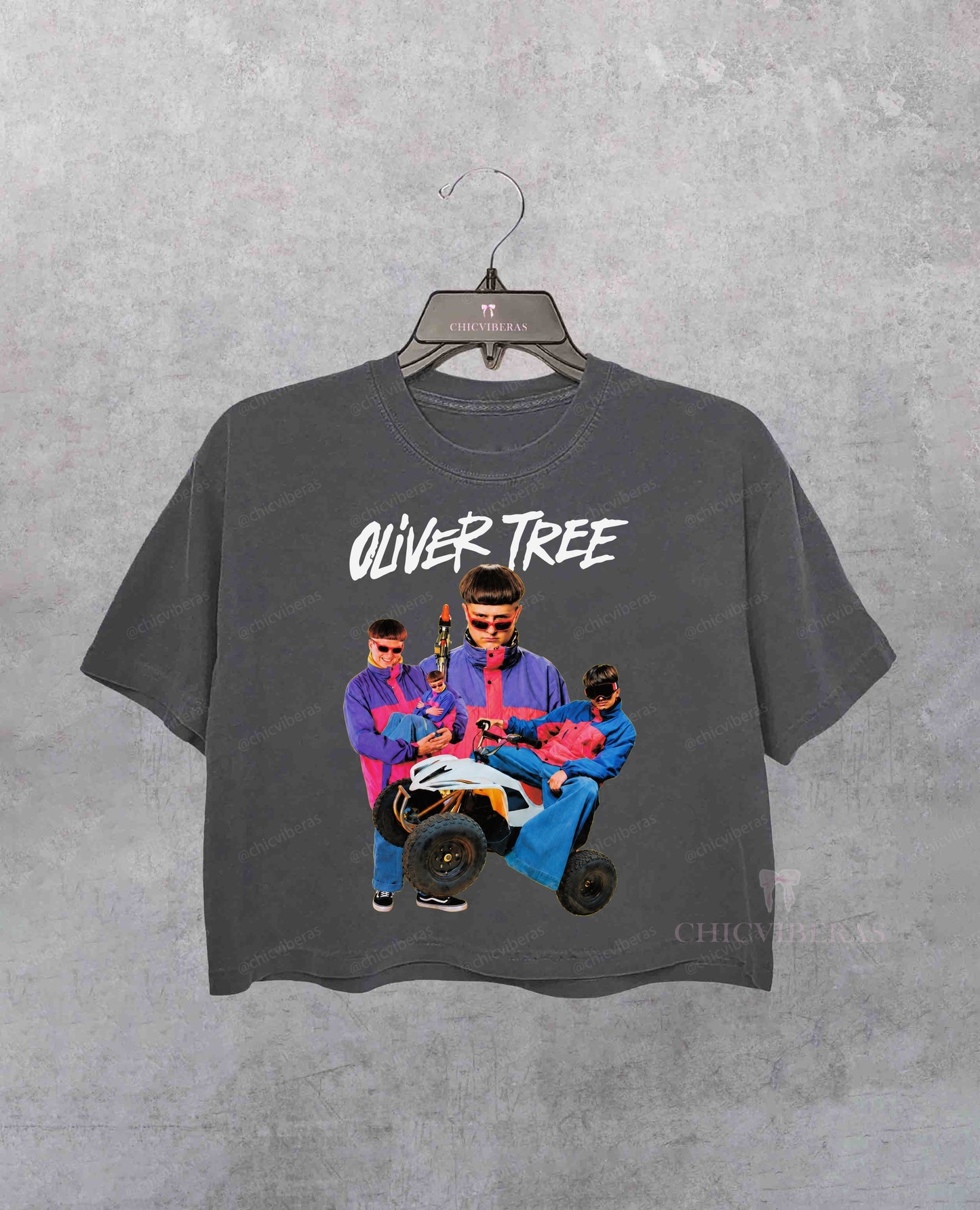 Oliver Tree Retro 90s Rap Crop Shirt