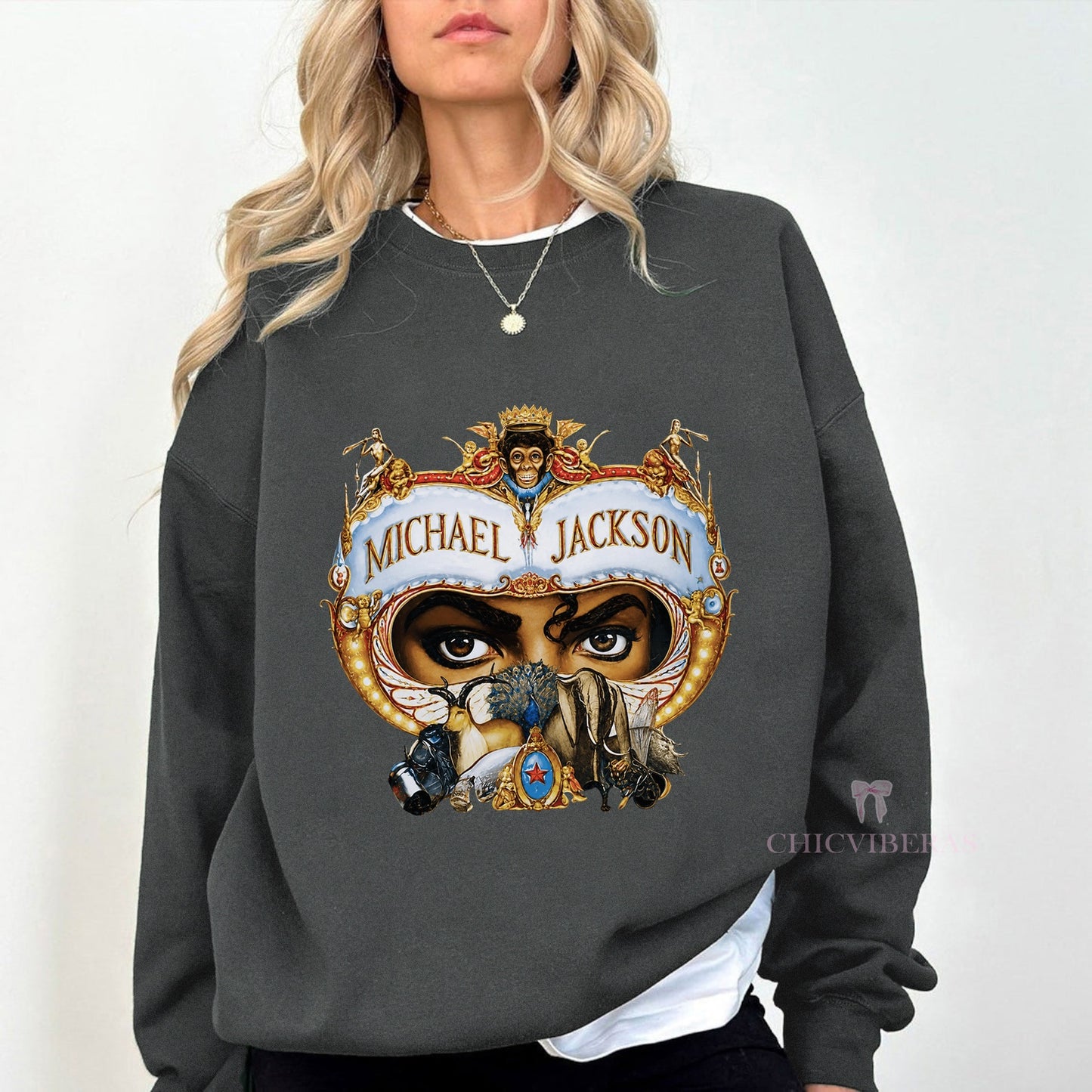 Michael Jackson Bad World Tour Crewneck