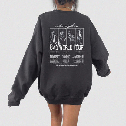 Michael Jackson Bad World Tour 1987 Crewneck