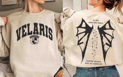 Velaris City of Starlight To the Stars Who Listen Crewneck Sweatshirt