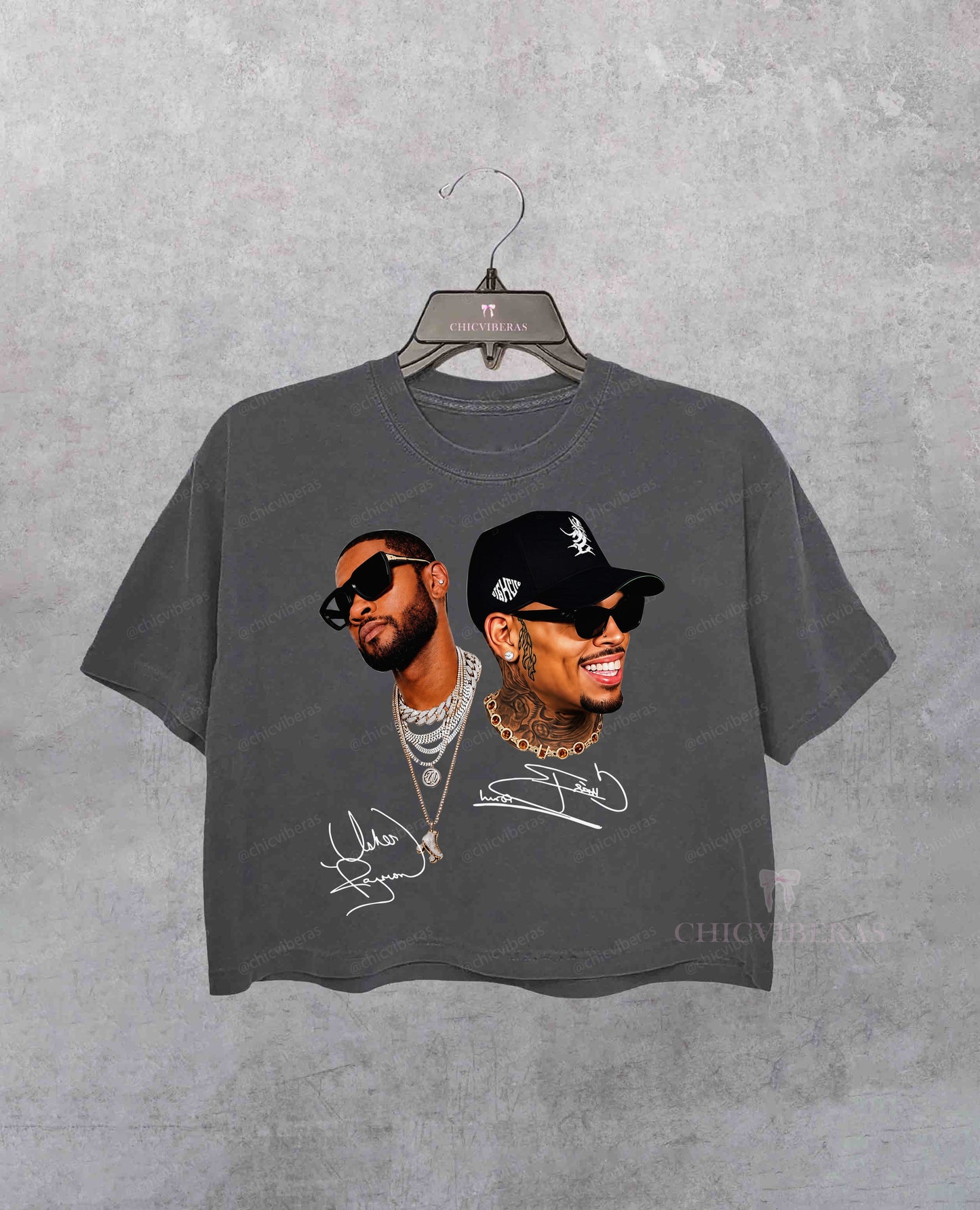 Limited Chris Brown Usher R&B Tour 2026 Crop Shirt