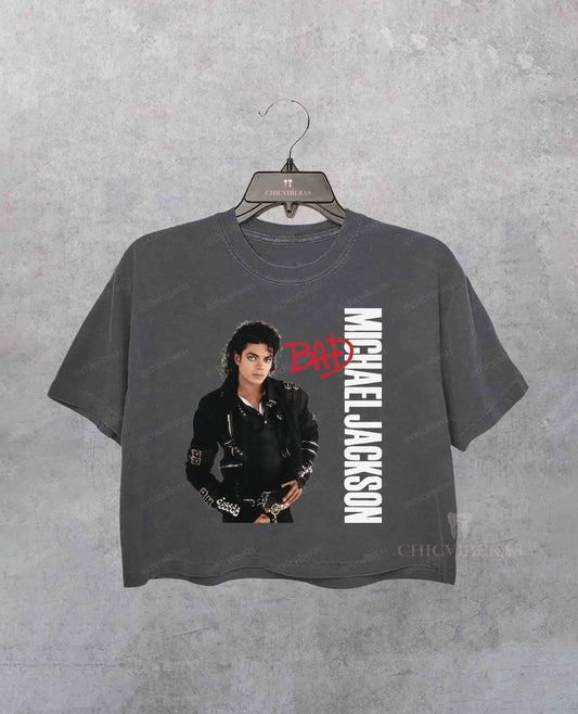 Michael Jackson Bad World Tour 1987 Crop Shirt