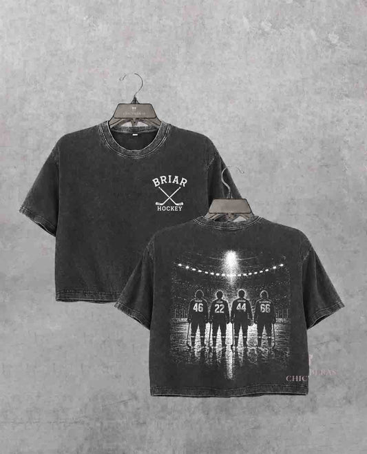 Briar Hockey Campus Inspired Crop Shirt
