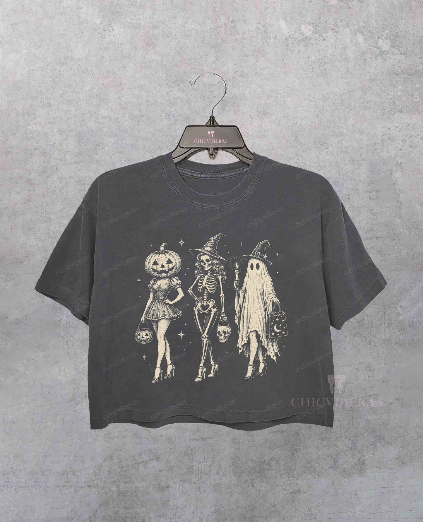 Halloween Spooky Girl Squad Crop Shirt