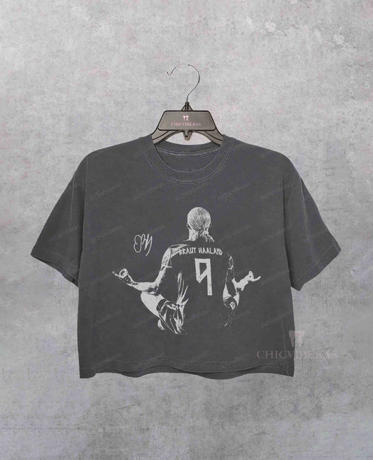 Erling Norway Soccer World Vintage Crop Shirt