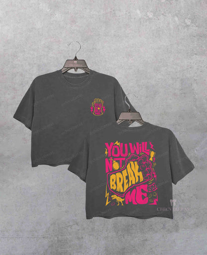 Dungeon Crawler Carl You Will Not Break Me Crop Shirt