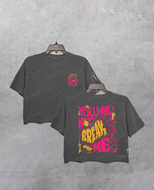 Dungeon Crawler Carl You Will Not Break Me Crop Shirt