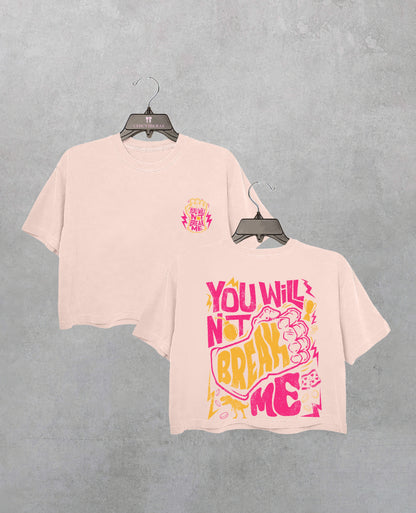 Dungeon Crawler Carl You Will Not Break Me Crop Shirt