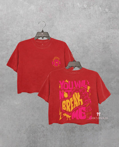 Dungeon Crawler Carl You Will Not Break Me Crop Shirt
