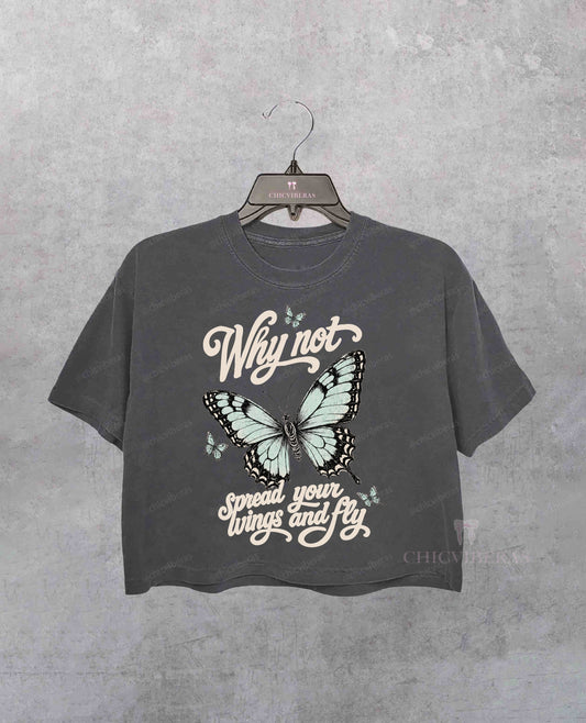 Vintage Hilary Duff Shirt Why Not Butterfly Crop Shirt