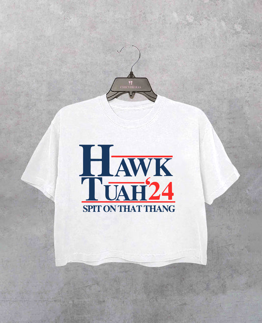 Hawk Tuah 24 Crop Shirt