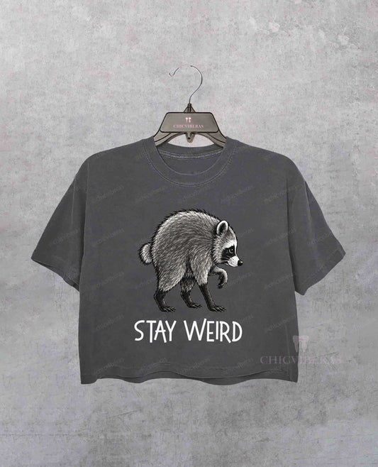 Jimothy Raccoon Seattle Short Spine Raccoon Crop Shirt