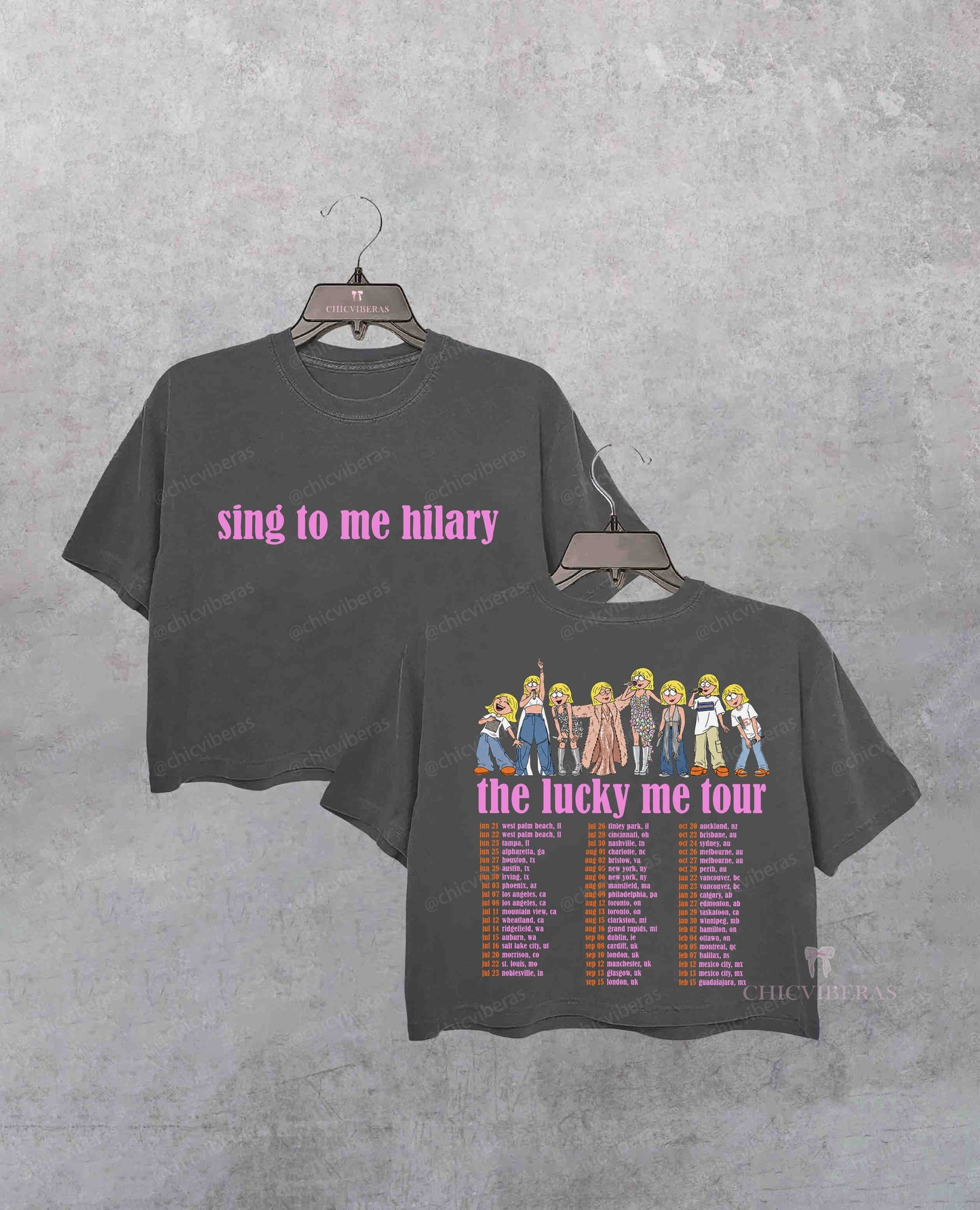 Sing to Me Lizzie Y2K Nostalgia Crop Shirt