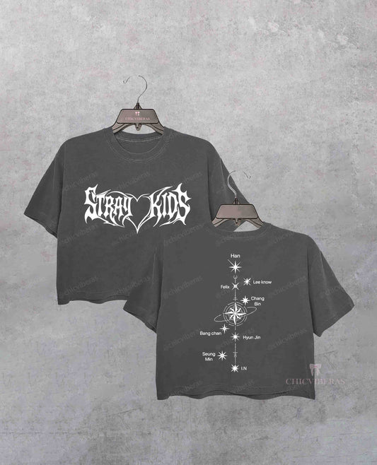 Stray Kids World Tour Run It 2026 Crop Shirt