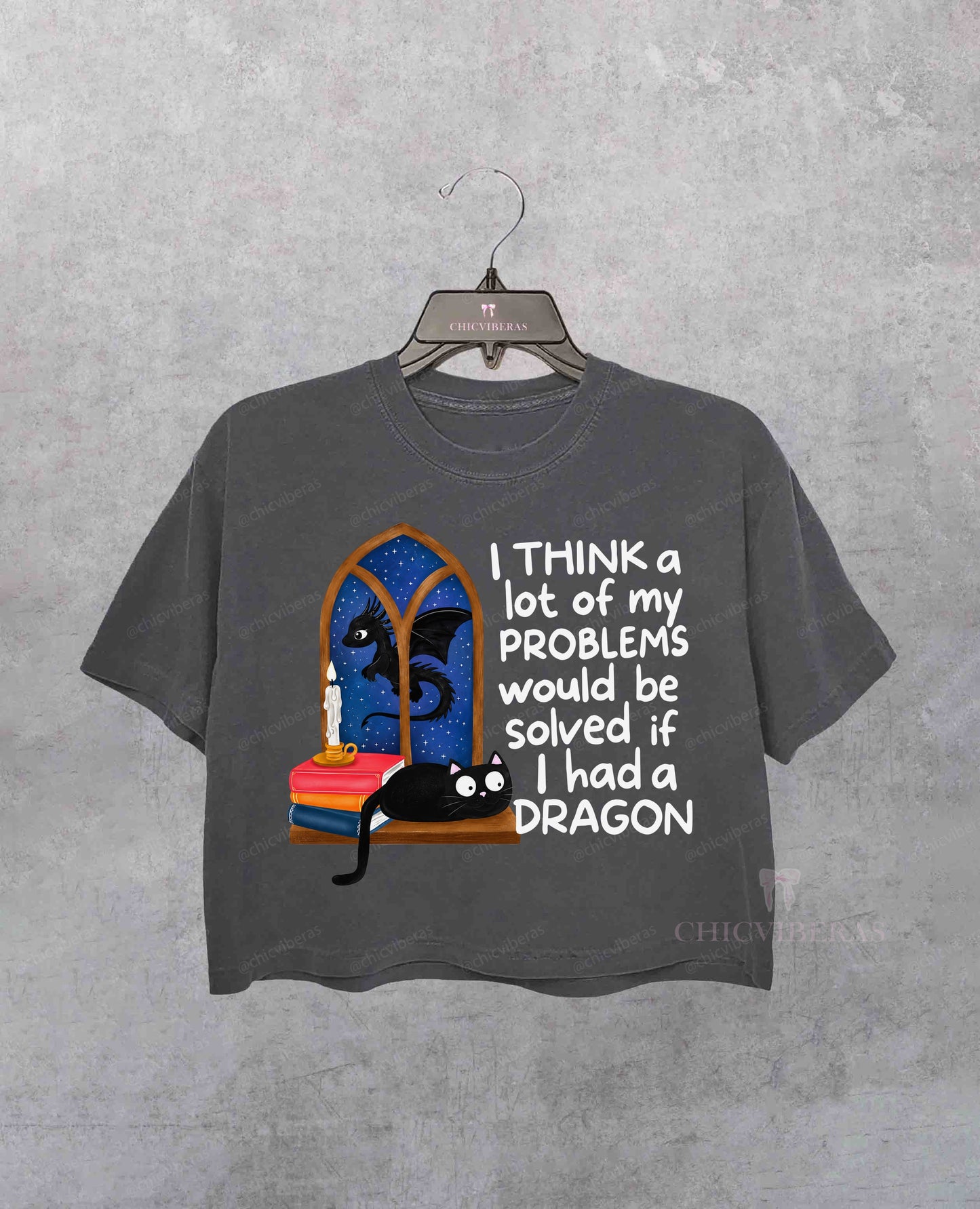 I Think A Lot Of My Problems Would Be Solved If I Had A Dragon Crop Shirt