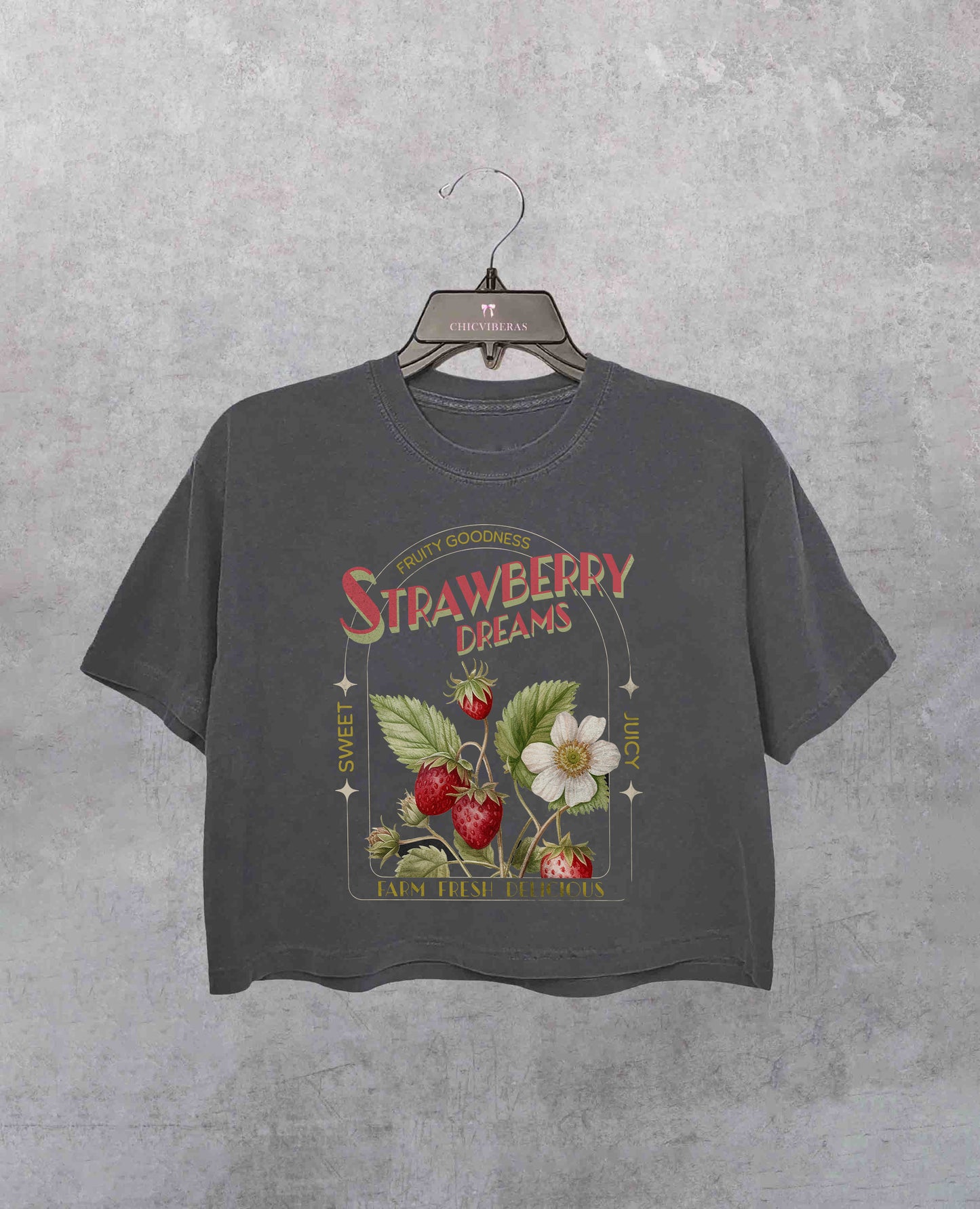 Strawberry Dreams Crop Shirt