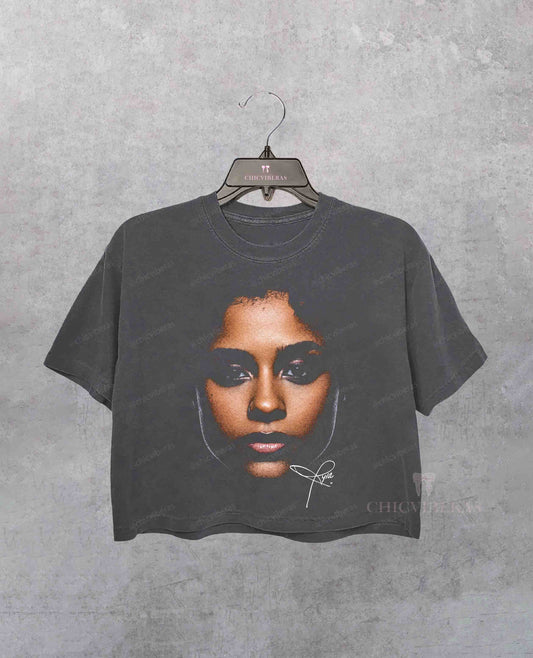 Tyla Music Crop Shirt