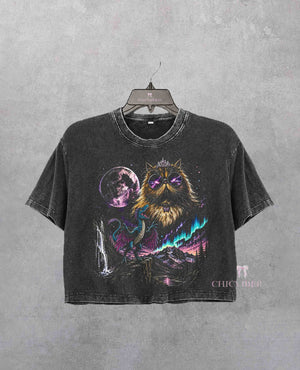 Vintage Princess Donut Dungeon Crawler Carl Crop Shirt