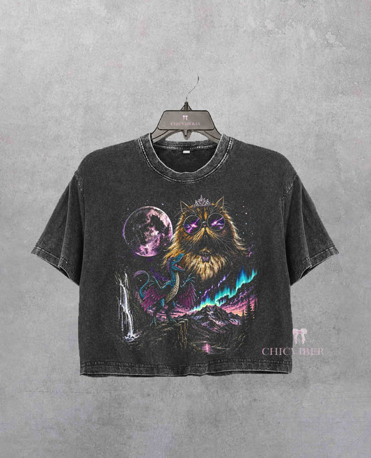 Vintage Princess Donut Dungeon Crawler Carl Crop Shirt