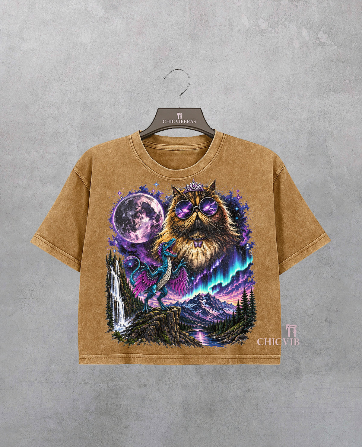 Vintage Princess Donut Dungeon Crawler Carl Crop Shirt