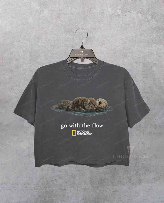 National Geographic Otter Crop Shirt