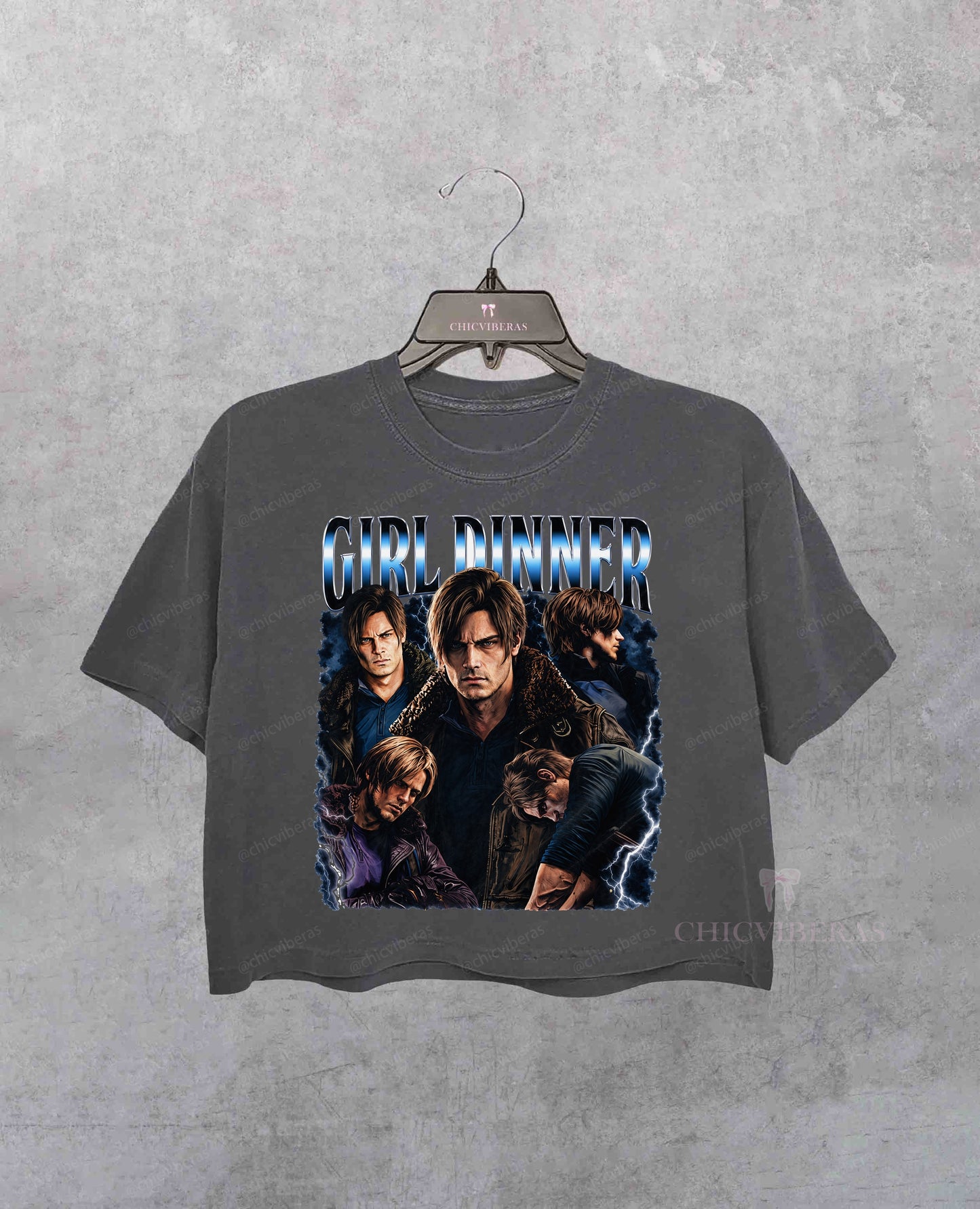 Girl Dinner Leon Kennedy Crop Shirt