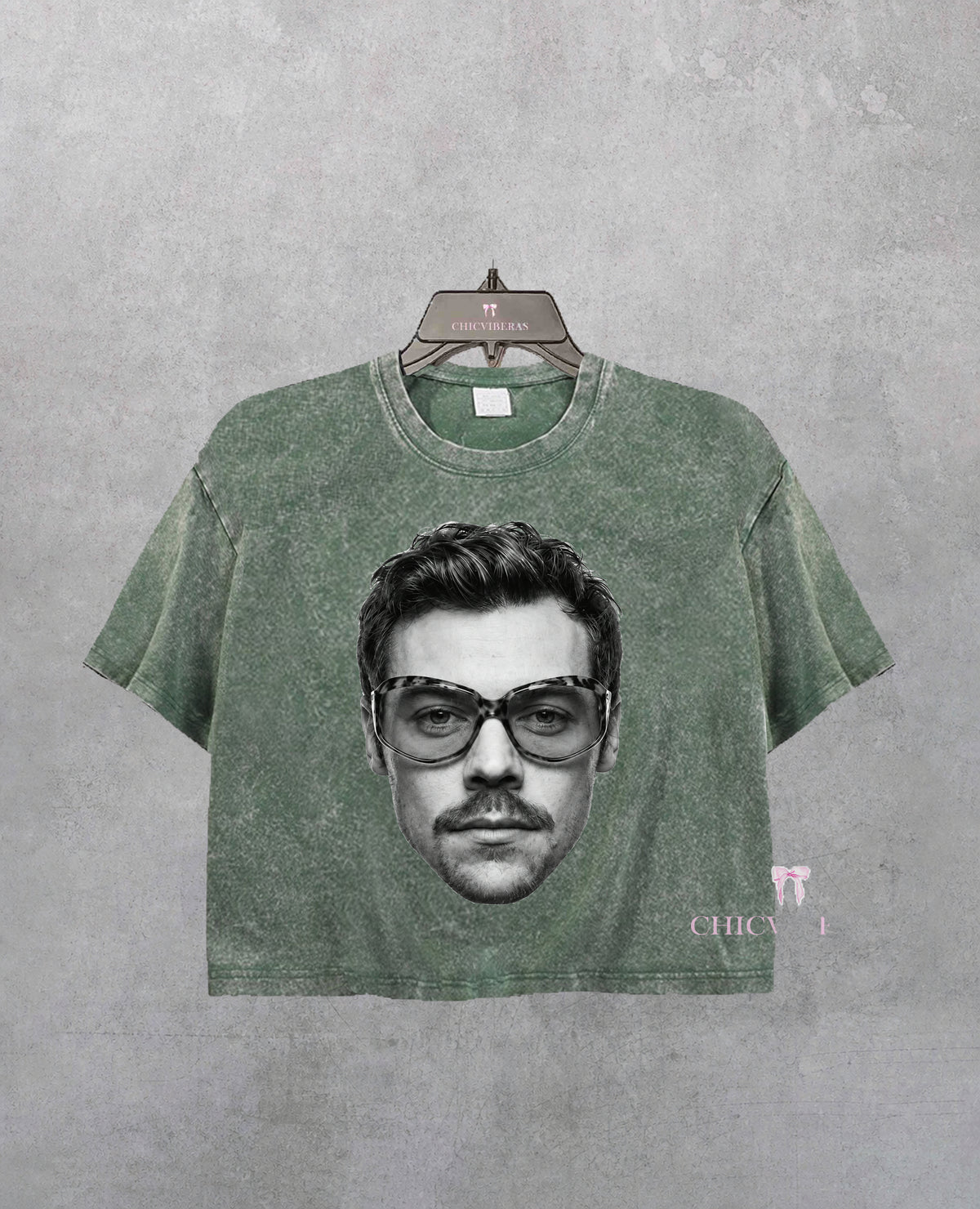 Harry S Face Vintage Concert Crop Shirt