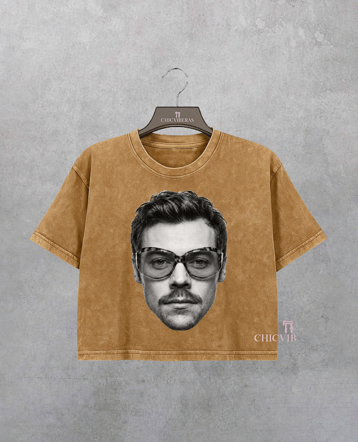 Harry S Face Vintage Concert Crop Shirt