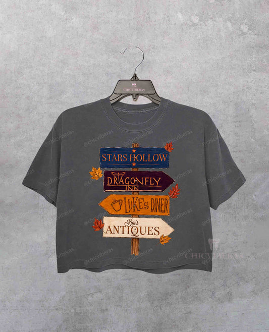 Stars Hollow Gilmore Girls Crop Shirt