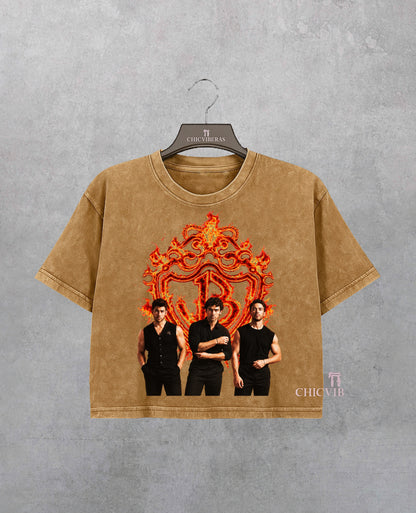 Jonas Brothers Burning Up Tour 2026 Crop Shirt