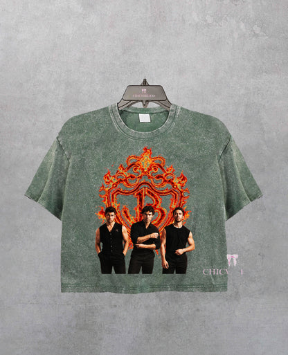 Jonas Brothers Burning Up Tour 2026 Crop Shirt