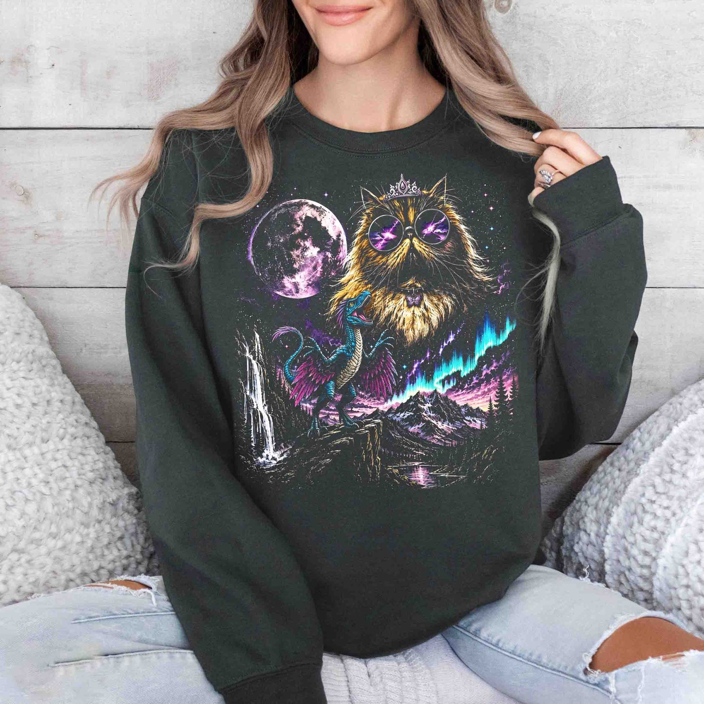 Vintage Princess Donut Dungeon Crawler Carl Crewneck