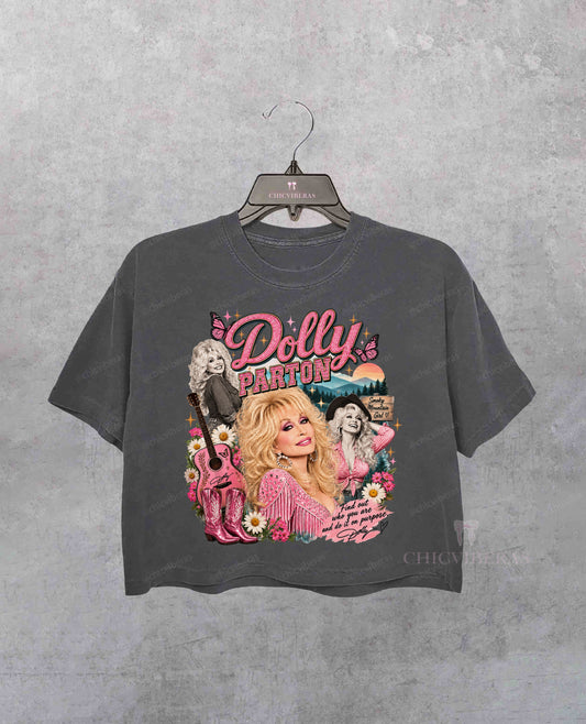 Dolly Parton Forever RIP Crop Shirt