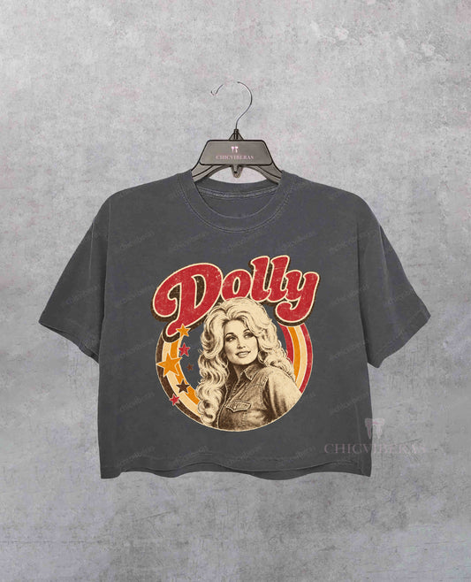 Dolly Parton In Memory of Dolly 1946-2026 Crop Shirt