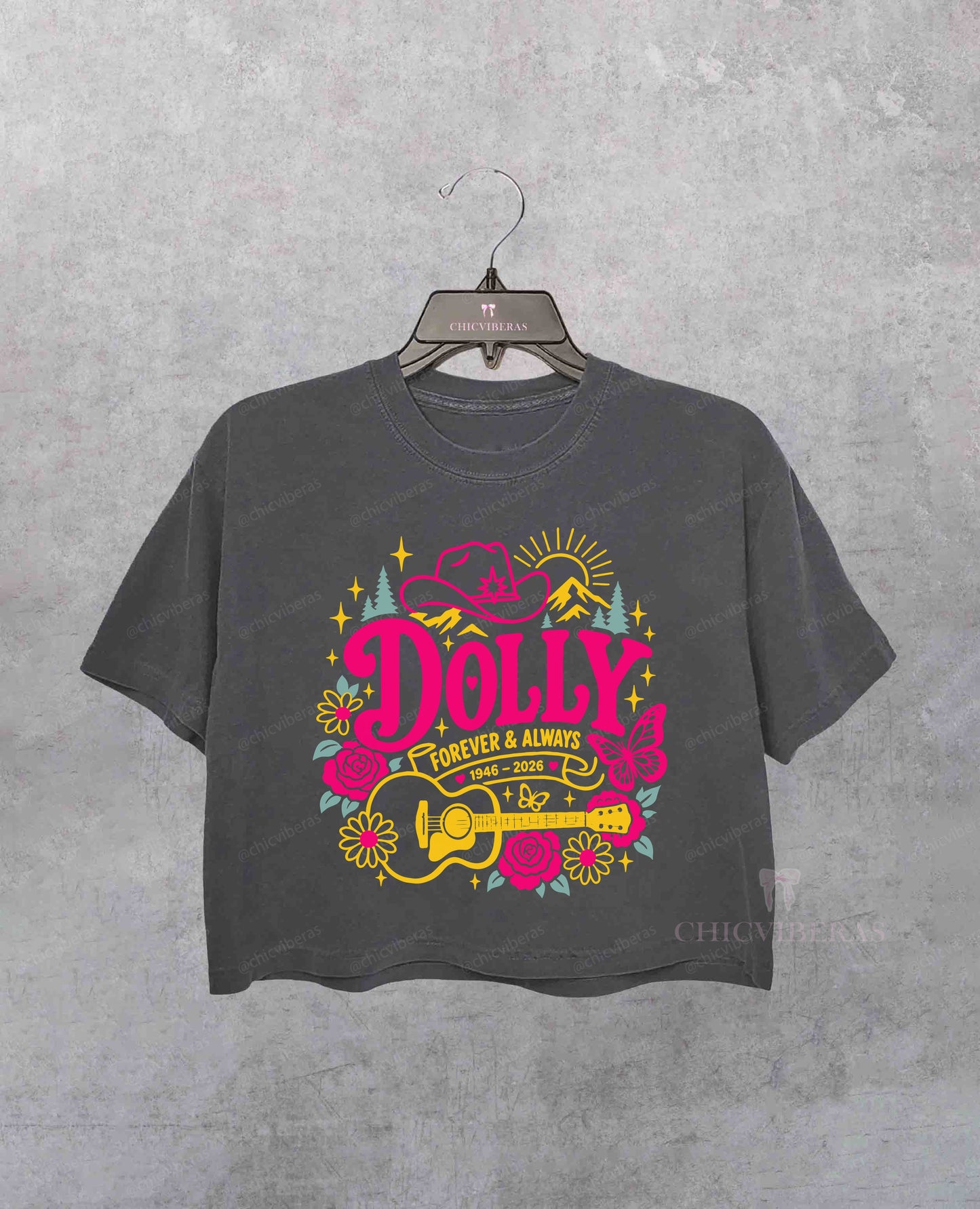 Dolly Parton Memorial Crop Shirt