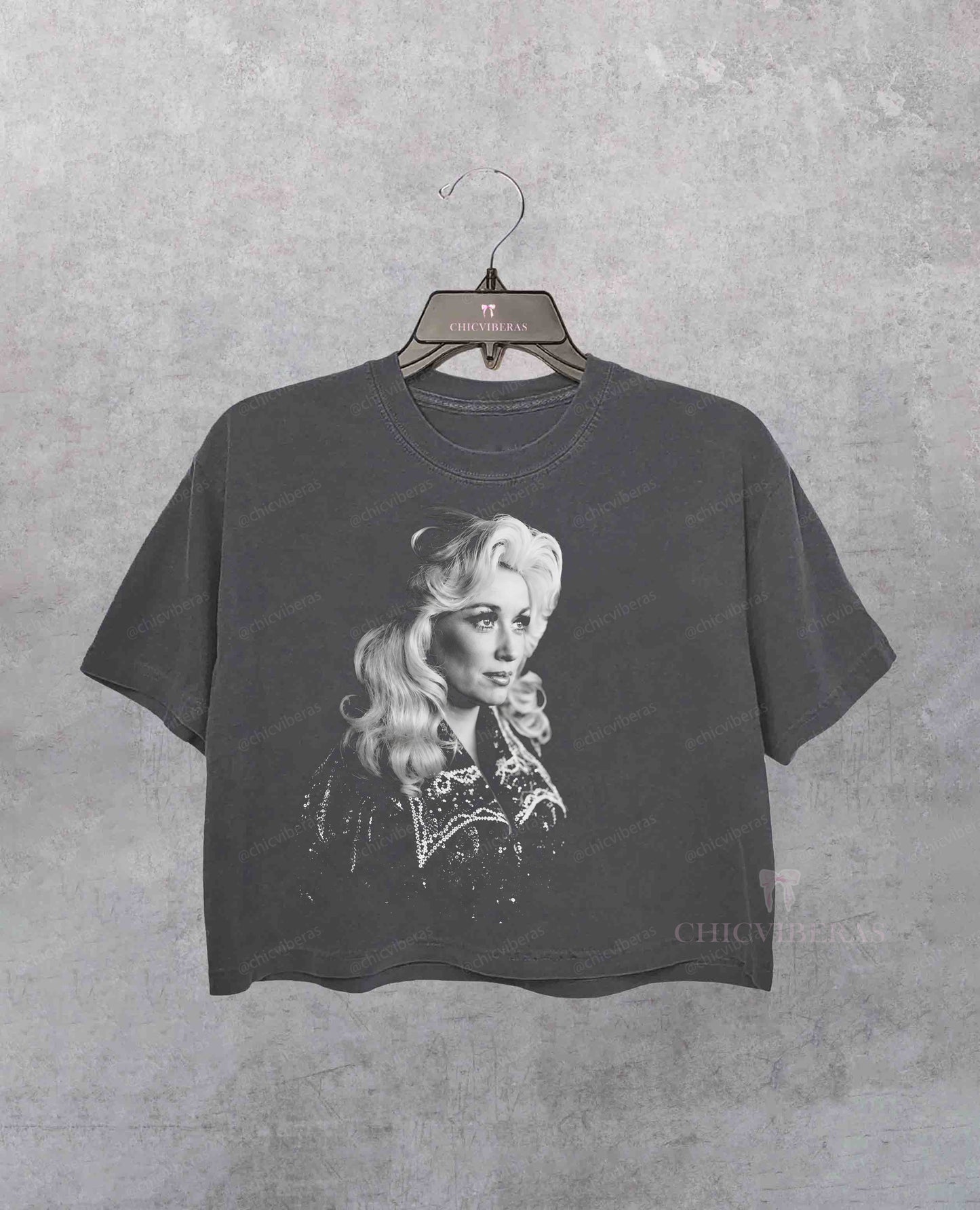 Vintage Dolly Parton Tribute Country Music Legend Crop Shirt