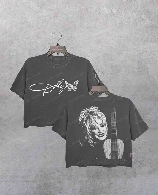 Dolly Parton Vintage Memorial Crop Shirt