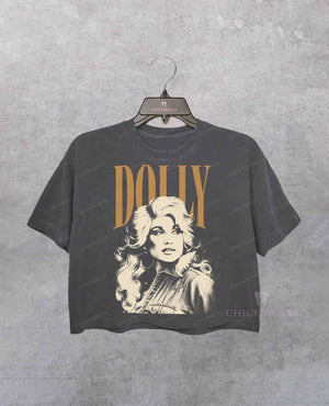 Dolly Music Legend Tribute Crop Shirt