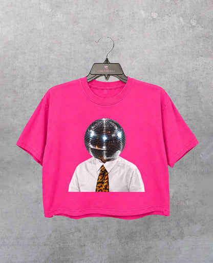 Disco Ball Head HS Together Together Tour Crop Shirt
