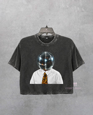 Disco Ball Head HS Together Together Tour Crop Shirt