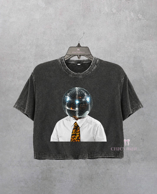 Disco Ball Head HS Together Together Tour Crop Shirt