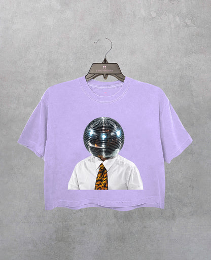 Disco Ball Head HS Together Together Tour Crop Shirt