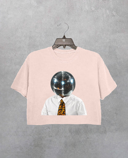 Disco Ball Head HS Together Together Tour Crop Shirt