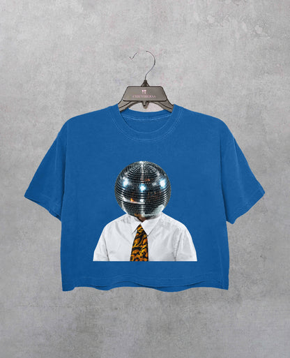 Disco Ball Head HS Together Together Tour Crop Shirt