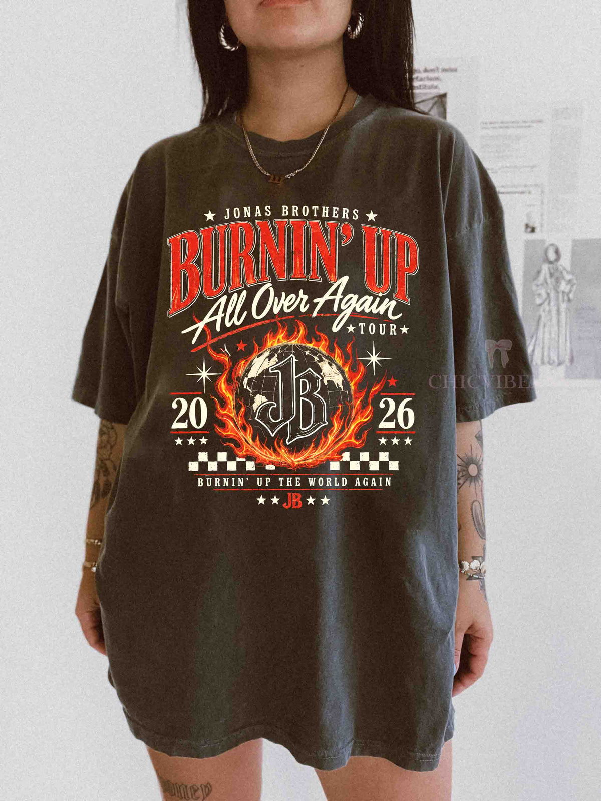 Jonas Brothers Burnin’ Up Tour Tee