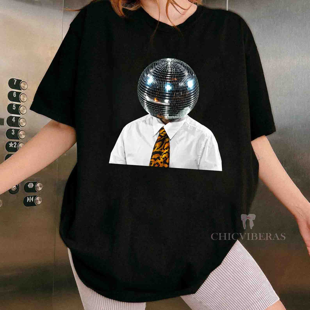 Disco Ball Head HS Together Together Tour Tee